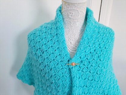 Crochet Emerald Victorian Shawl Pattern