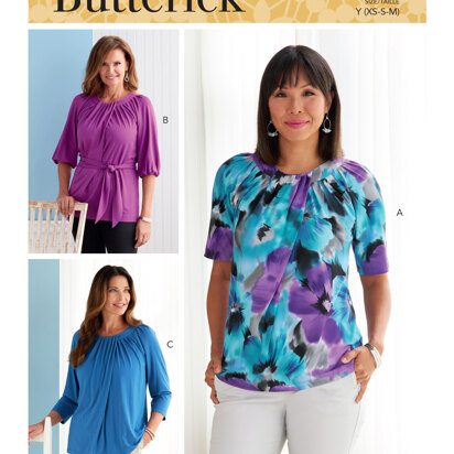 Butterick Misses' Tops & Sash B6829 - Sewing Pattern