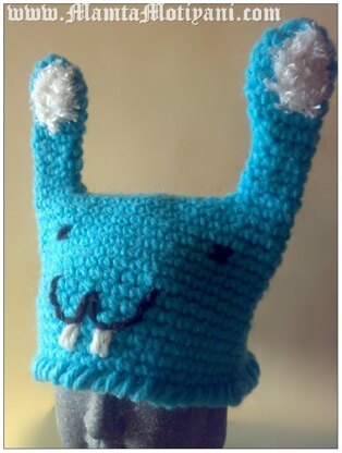 Crochet Buckteeth Bunny Beanie Pattern Easy Costume Hat