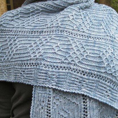 Shinano Lace and Cluster Shawl