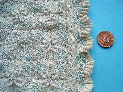 1:12th scale Apricot Leaf bedspread
