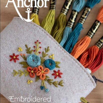 Anchor Embroidered Purse - ANC0003-38 - Downloadable PDF