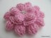 Mohair Brooch 3D Flower Cluster Stitch