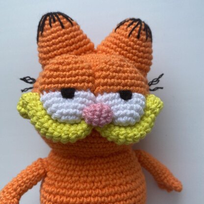 Garfield amigurumi crochet pattern