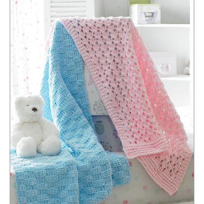 Blankets in James C. Brett Flutterby Chunky - JB173