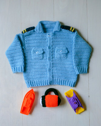 Coast guard baby sweater