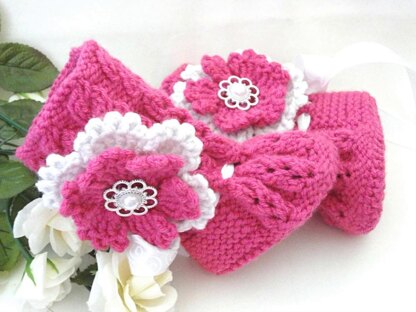 Baby Girl Shoes Pattern Knitted Baby Booties Belle