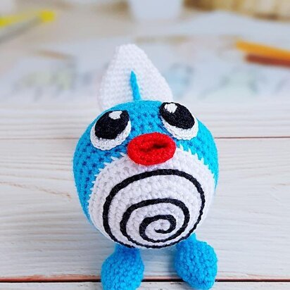 Pokemon PoliWag amigurumi toy