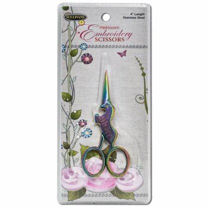 Sullivans Rainbow Unicorn Embroidery Scissors