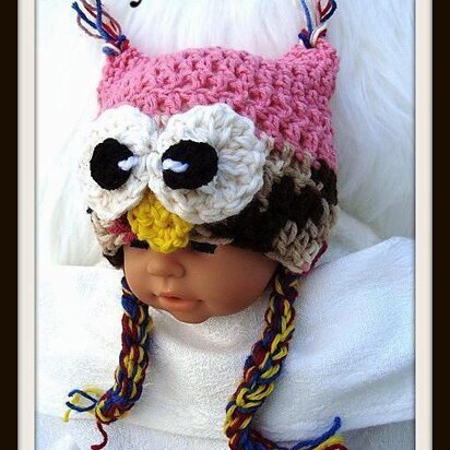 Crazy Owl  Hat | Crochet Pattern by Ashton11