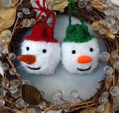 Snowman Chocolate Bauble Bags