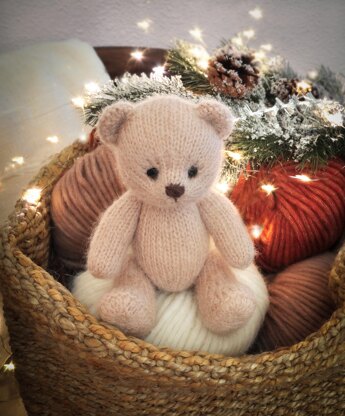 Teddy Bear knitting pattern, Back & Forth Pattern