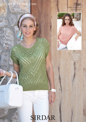 Tops in Sirdar Cotton DK - 7080 - Downloadable PDF