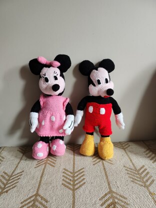 Minnie and Mickey Mouse