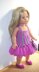 Cape and Dress Set for 18 inch doll,