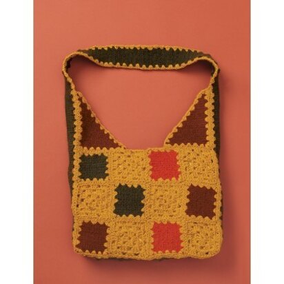 Felted & Crochet Patchwork Bag in Patons Classic Wool Worsted - Downloadable PDF