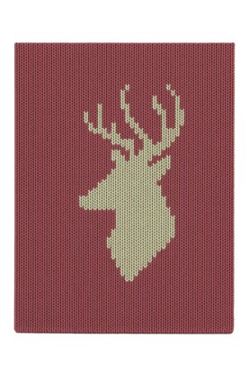 Deer Chunky Blanket Finger Knitting Pattern: Easy DIY Tutorial (PDF Download)