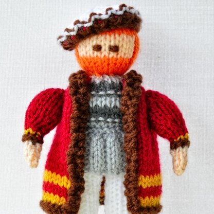 King Henry VIII Doll Knitting Pattern - Toy Knitting Pattern