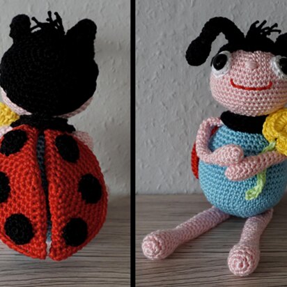 Crochet Pattern for the Ladybug Max with Flower!