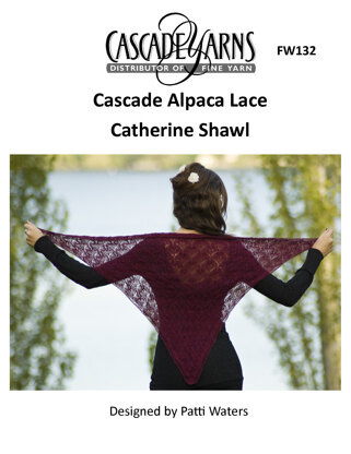 Catherine Shawl in Cascade Yarns Alpaca Lace - FW132 - Downloadable PDF