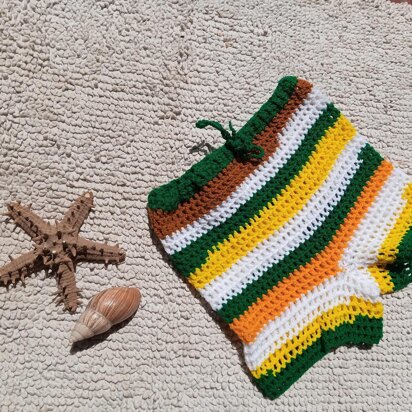 Crochet beach shorts