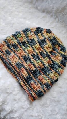 Puffy Ridges Slouchy Hat