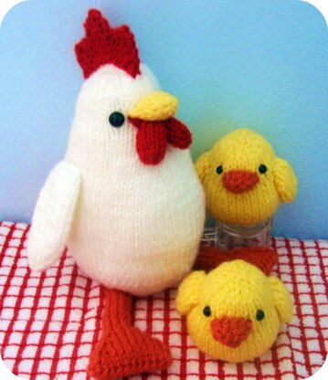 Hen and Chicks Knit Pattern