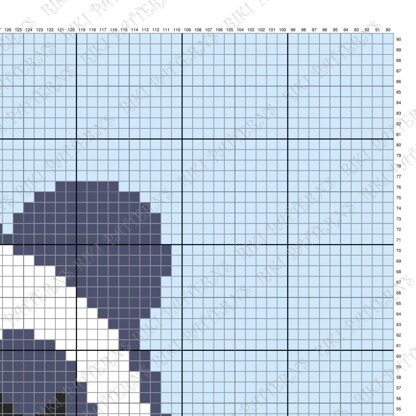 C2C Panda Sleeping Blanket Chinese Bear on Cloud Graphghan Cute Afghan CROCHET PATTERN