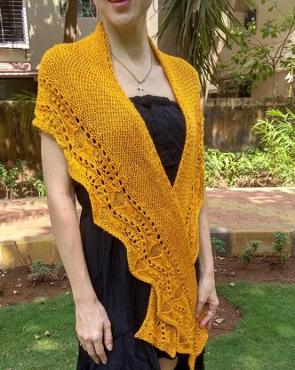 Golden Ginkgo Shawl