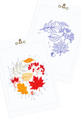 Autumn Leaves in DMC - PAT0711 -  Downloadable PDF