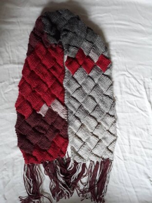 dk entrelac scarf