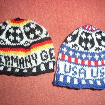 Soccer baby (beanie) - knitting pattern