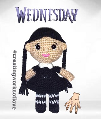 Wednesday Doll Amigurumi