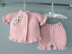 Knitting PATTERN Baby Girl Jacket Baby Bloomers