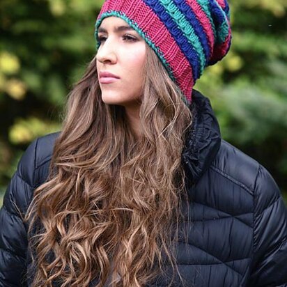 Skye Slouchy Hat - knitting pattern