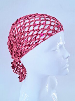 Triangular Mesh Sequin Scarf