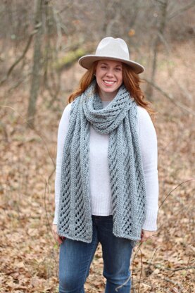 Lattice Blanket Scarf