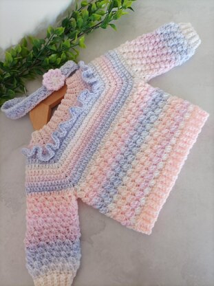 Crochet PATTERN Ribbed Yoke Sweater child Sizes 6-12m up to 9-10years  english Only -  Canada