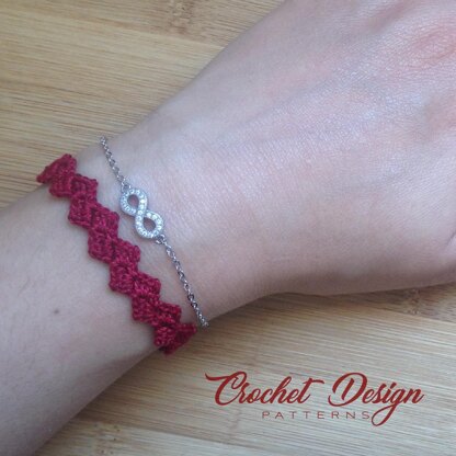 Just Beautiful Bracelet, chokers and anklet - CROCHET PDF PATTERN -