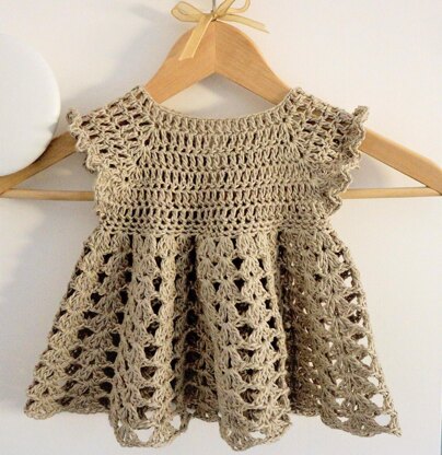 Easy Crochet Girl Dress (6 months - 8 years) Crochet pattern by ...