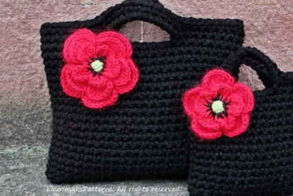 Mum and I poppy purses