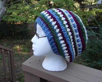 Mandala Style Slouchy Beanie