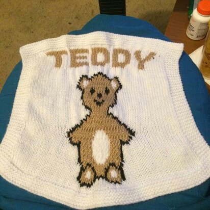 Cute Teddy Bear Tea Towel Pattern