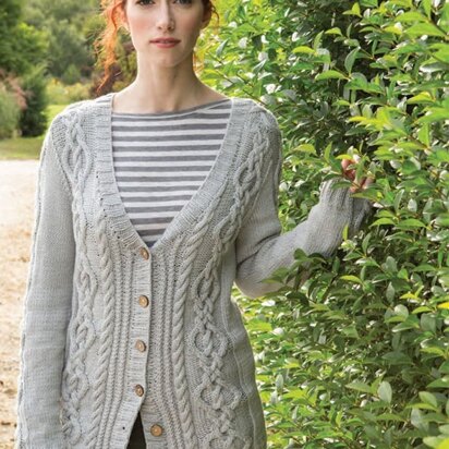 Woodrush Cardigan in Berroco Weekend - Downloadable PDF