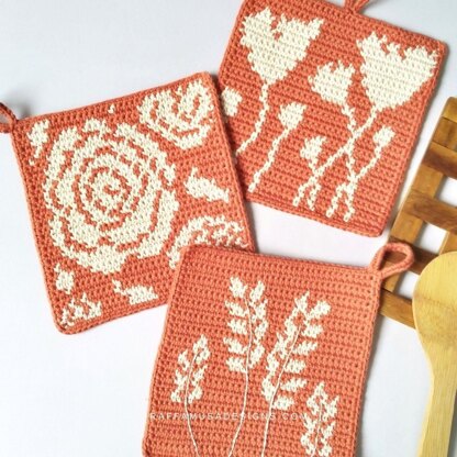A Year of Tapestry Crochet Potholders
