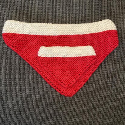 Christmas Pet Bandana - knitting pattern