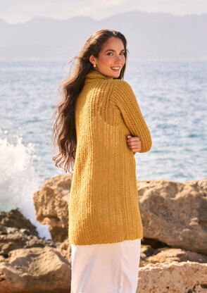 Honeycomb Coat in MODE at Rowan Alpaca Cotton PDF