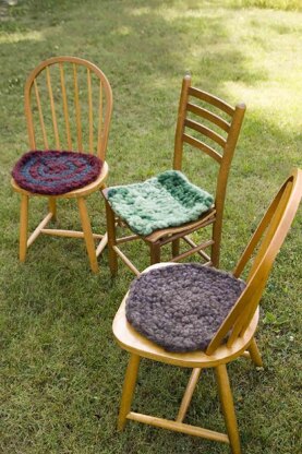 Sit Upon: A Crocheted Wool Roving Seat Pad