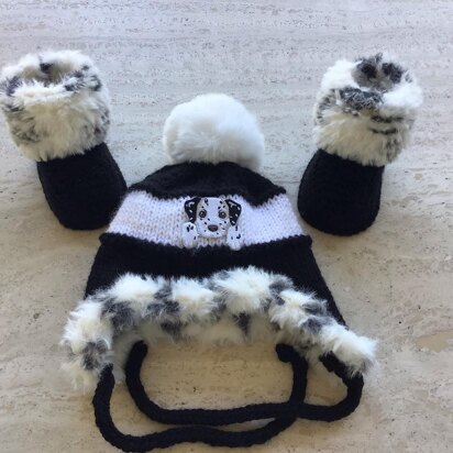 Baby Hat And Fur Boots