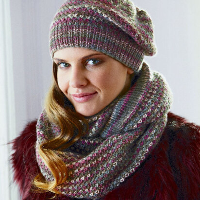 Loop und Beanie in Schachenmayr Universa Color - S7549 - Downloadable PDF  